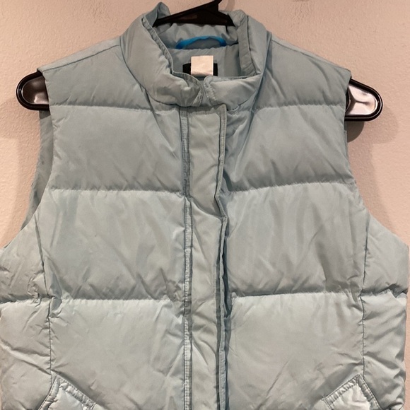 J. Crew Baby/Light Blue Puffer Vest Jacket - Size Extra Small XS - Picture 2 of 6